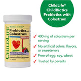 Prebiotiques et probiotiques CHILDLIFE ESSENTIALS ChildBiotics pour digestion équilibrée
