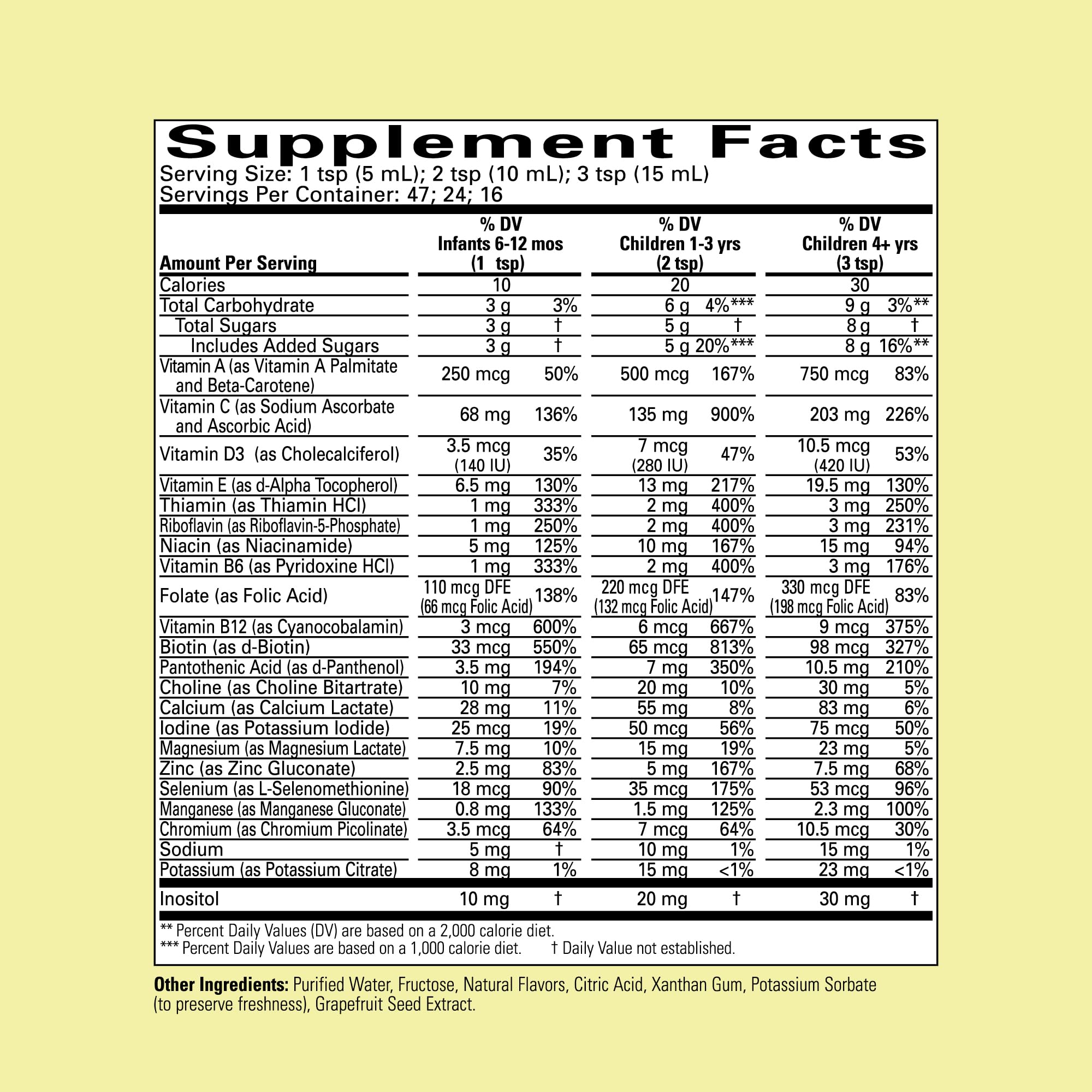 CHILDLIFE ESSENTIALS, cuillère-dose pour dosage précis des vitamines