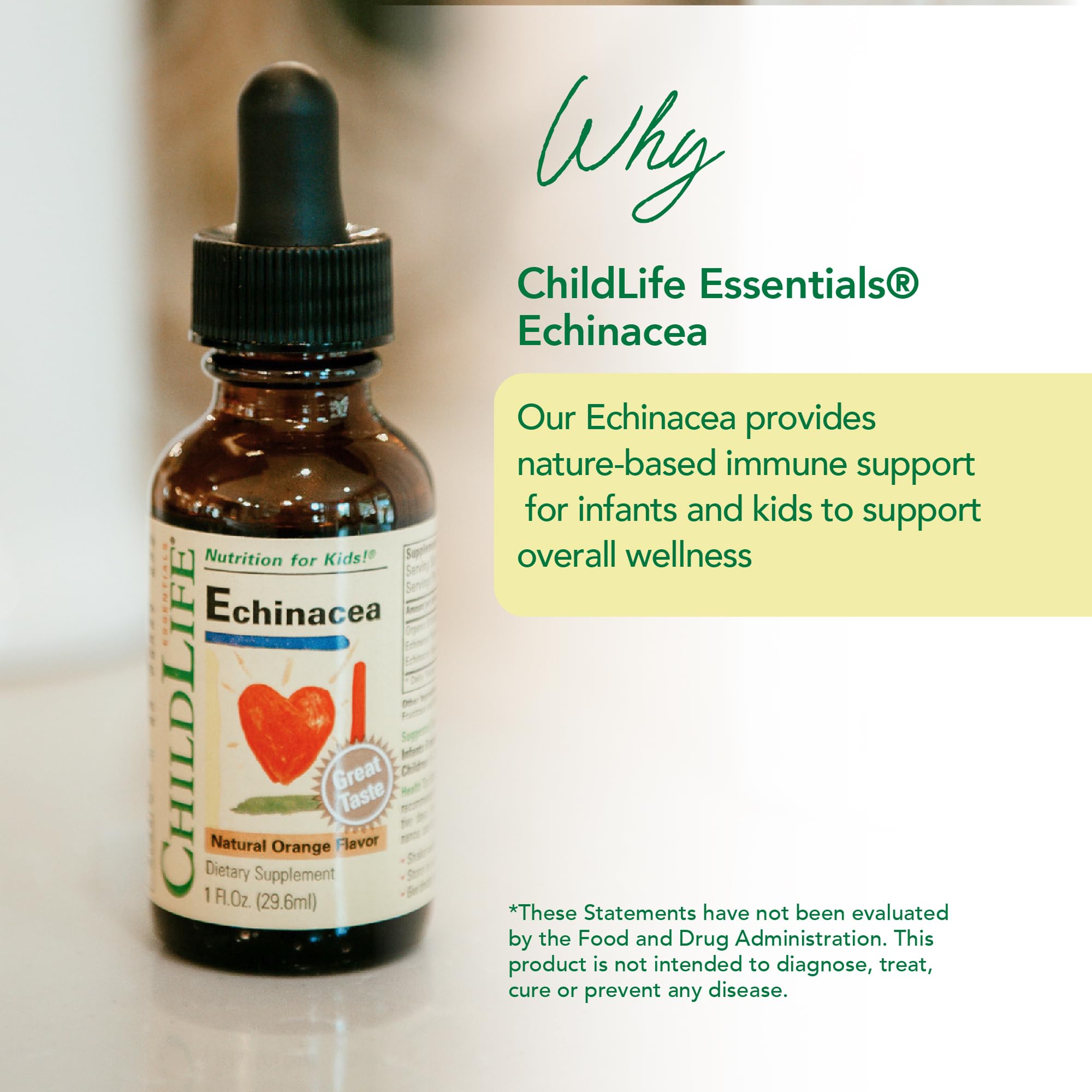 CHILDLIFE ESSENTIALS Echinacea Enfants pipette, dosage précis et simple