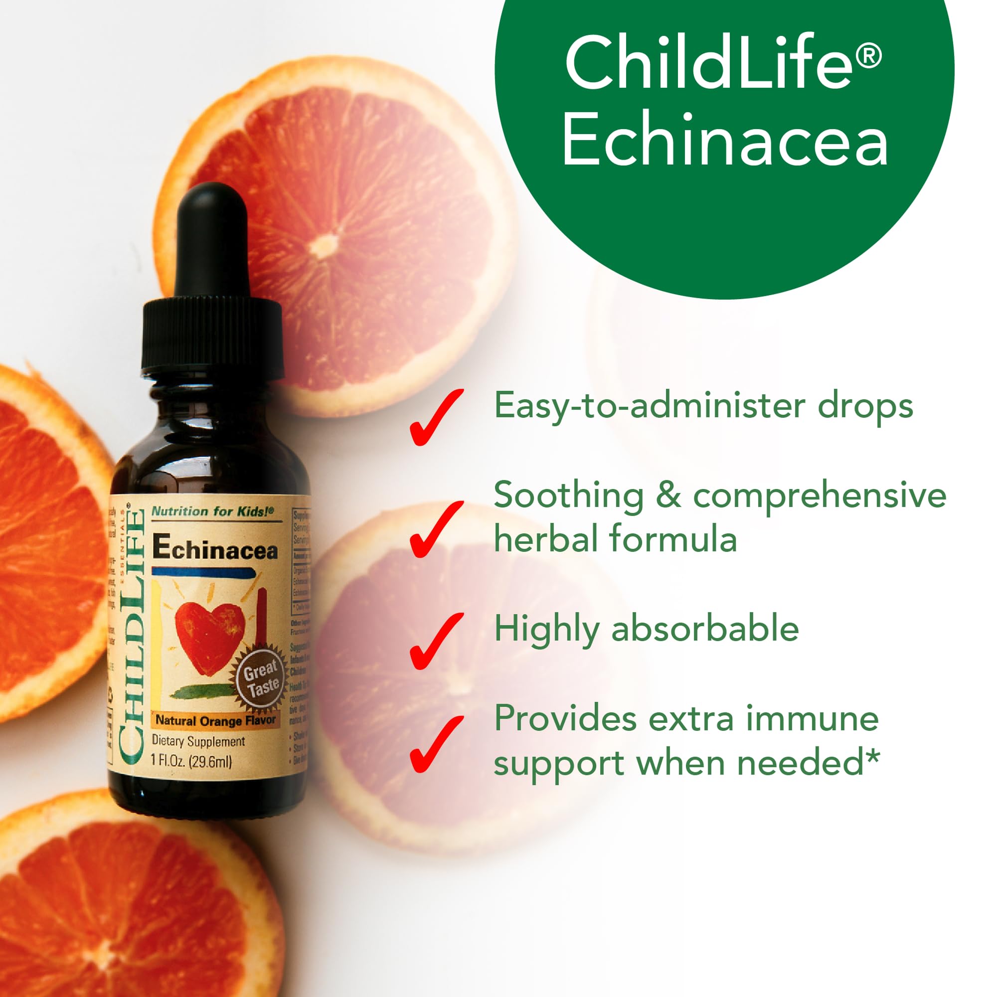 CHILDLIFE ESSENTIALS Echinacea Kids format voyage – emportez partout