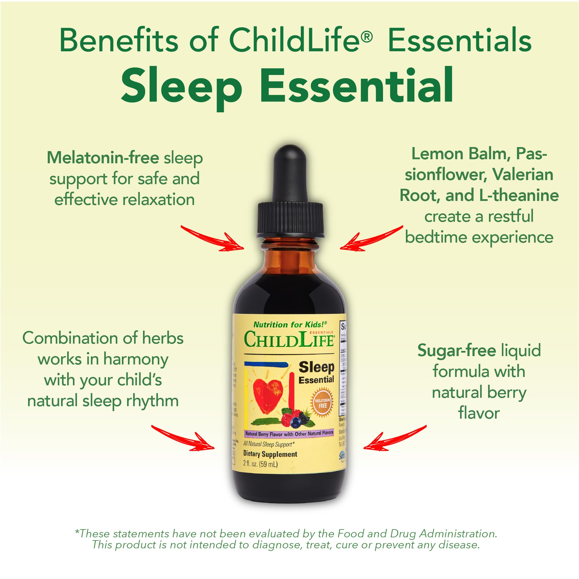 Extrait Mélisse Sleep Essential, détente nocturne adaptée aux jeunes enfants.