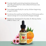CHILDLIFE ESSENTIALS Echinacea — Formule liquide, administration facile pour les jeunes enfants.