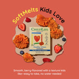 CHILDLIFE ESSENTIALS Healthy Vision SoftMelt, lutéine et zéaxanthine, soutiennent les yeux des enfants.