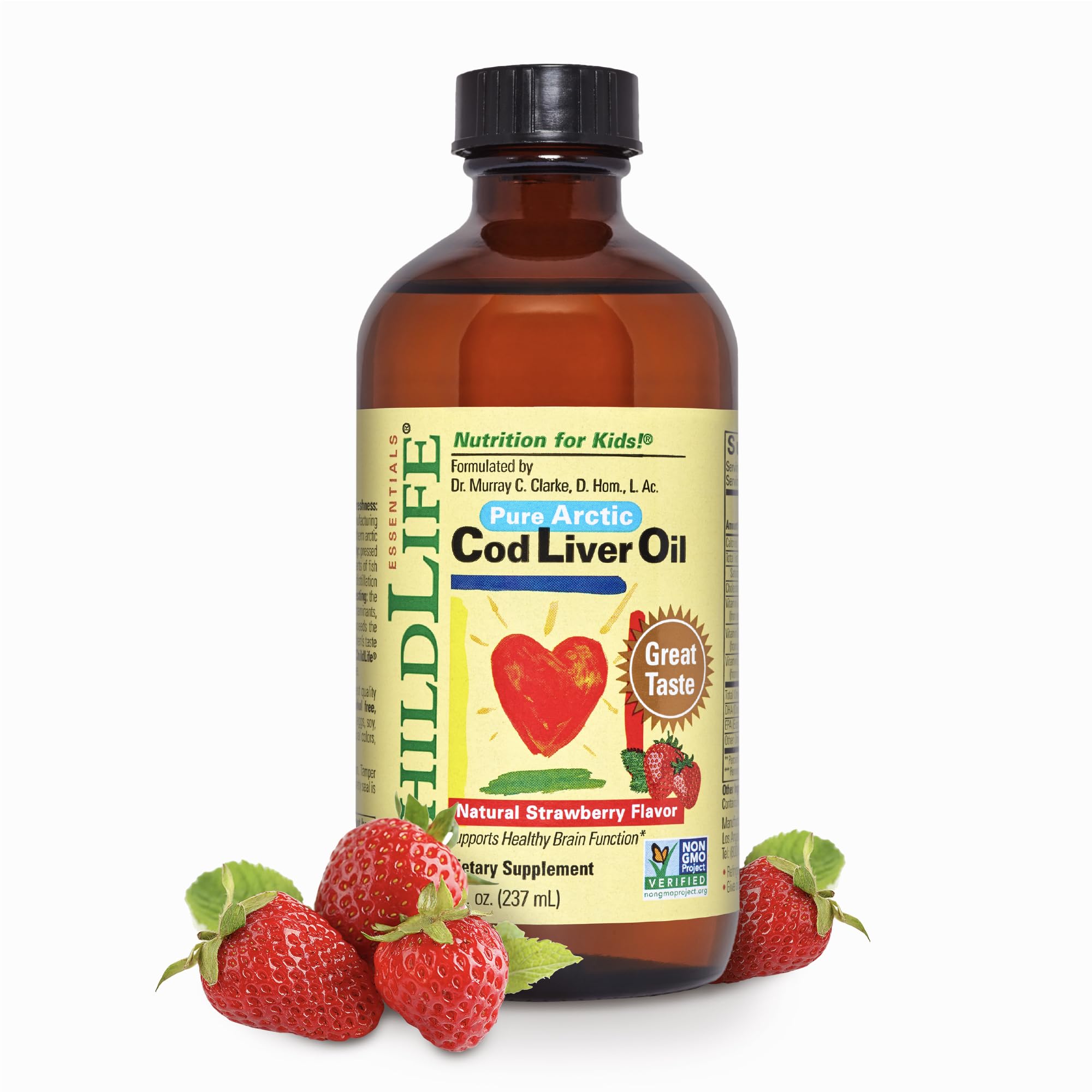 CHILDLIFE ESSENTIALS Huile foie de morue pour enfants — bouteille prête à l'emploi