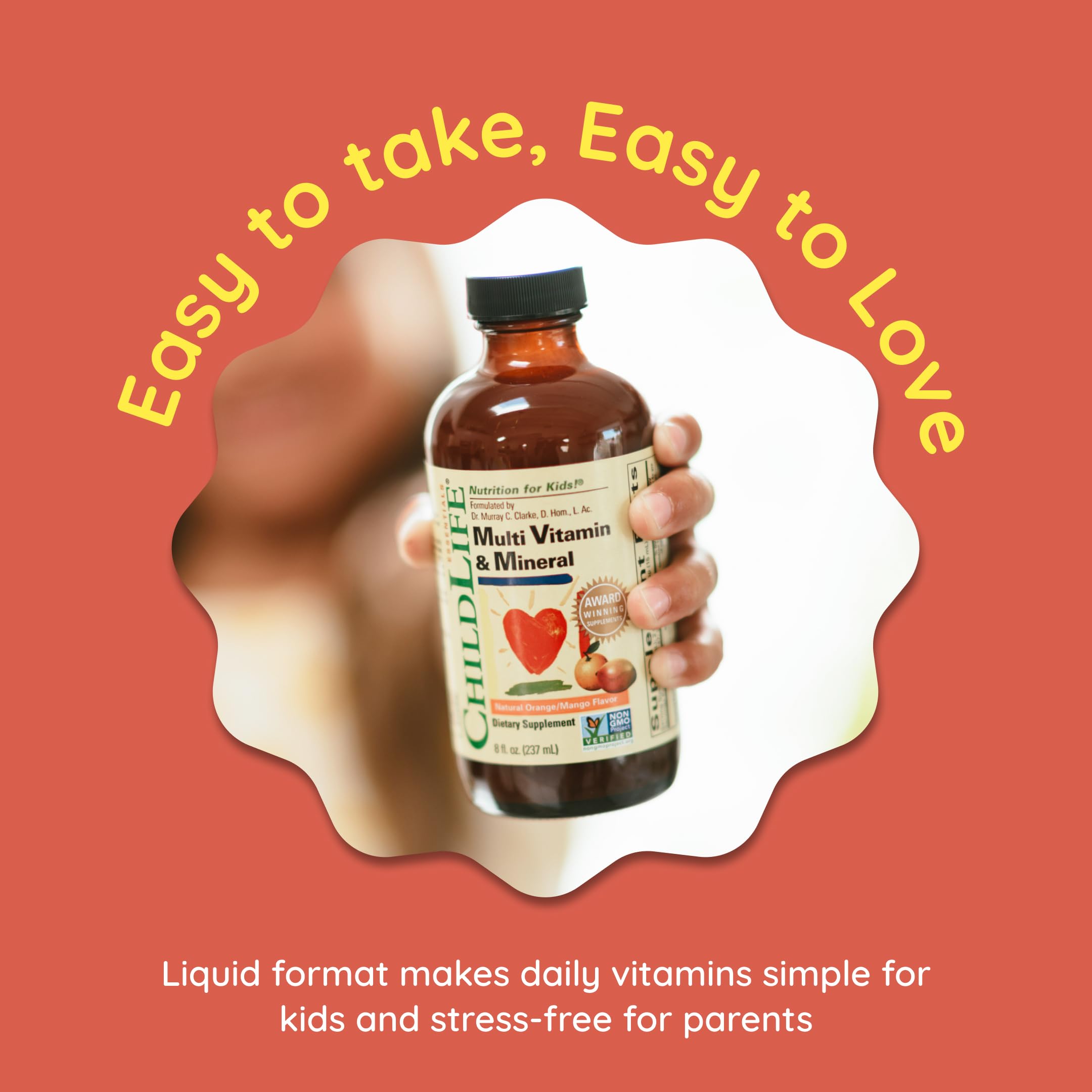 CHILDLIFE Essentials, étiquette nutrition claire, informations sur les vitamines et minéraux.
