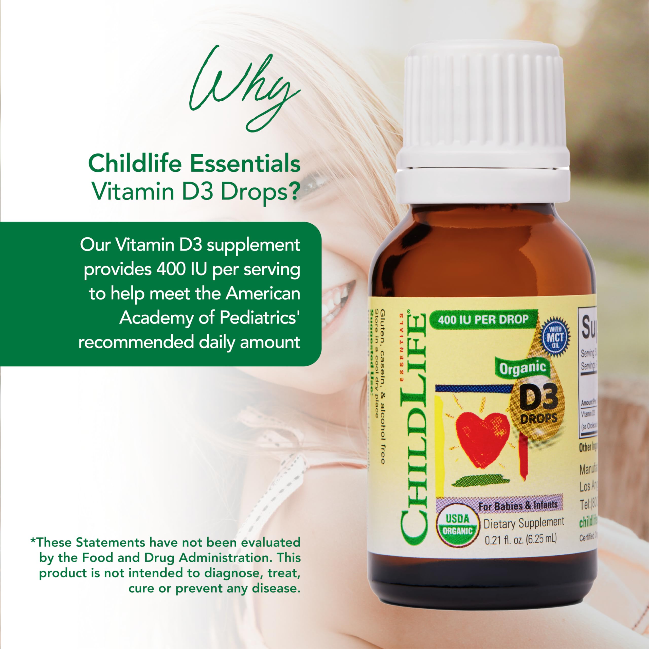 CHILDLIFE Essentials Dose quotidienne facile, nourrisson 0-12 mois