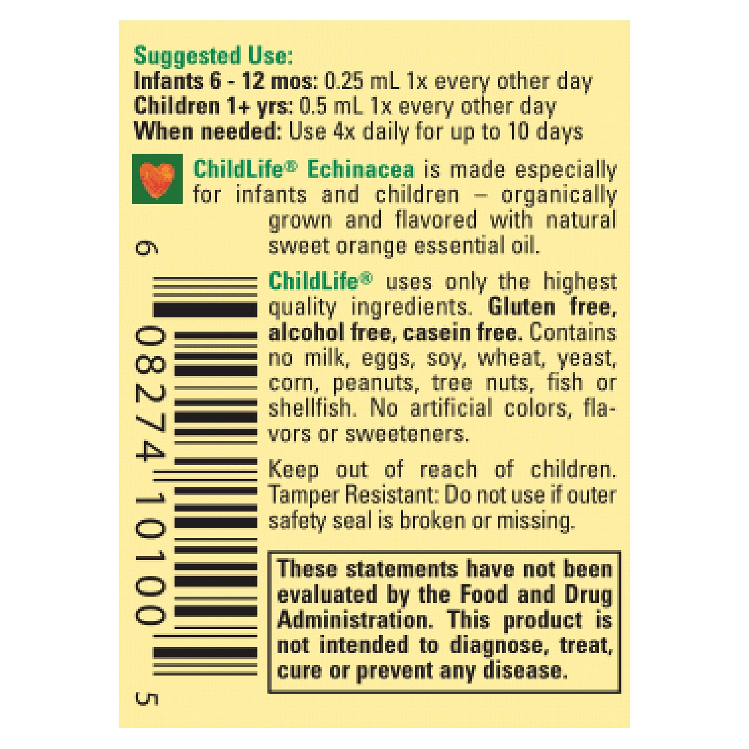 CHILDLIFE ESSENTIALS Echinacea — Utilisation simple dans la routine quotidienne des enfants.