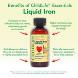 Utilisation quotidienne pour les tout-petits avec CHILDLIFE ESSENTIALS fer liquide.