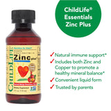 CHILDLIFE ESSENTIALS Zinc Plus, dosage quotidien simple et pratique pour les parents