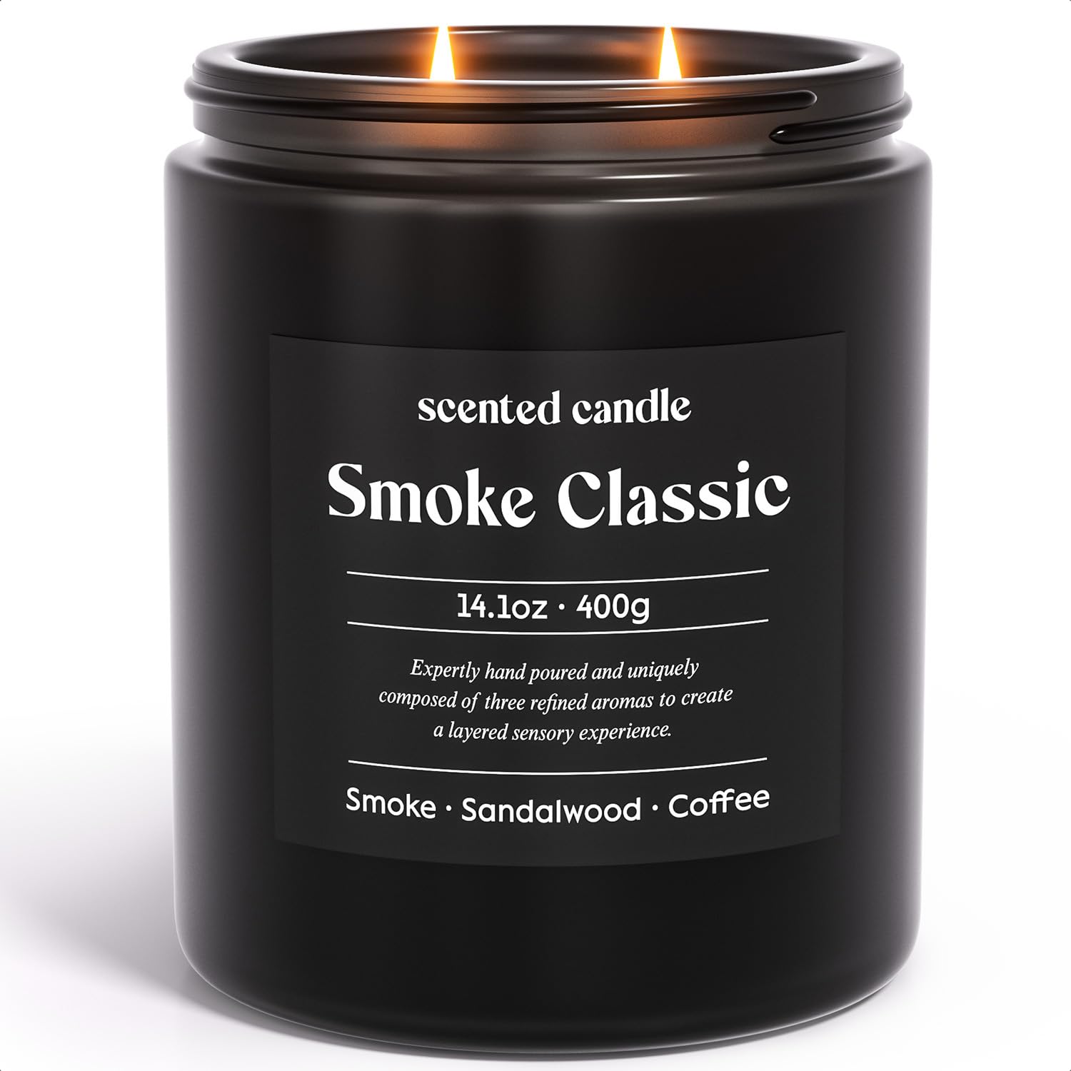 CHILLFLAME Bougie fumée pour homme apportant une ambiance chaleureuse