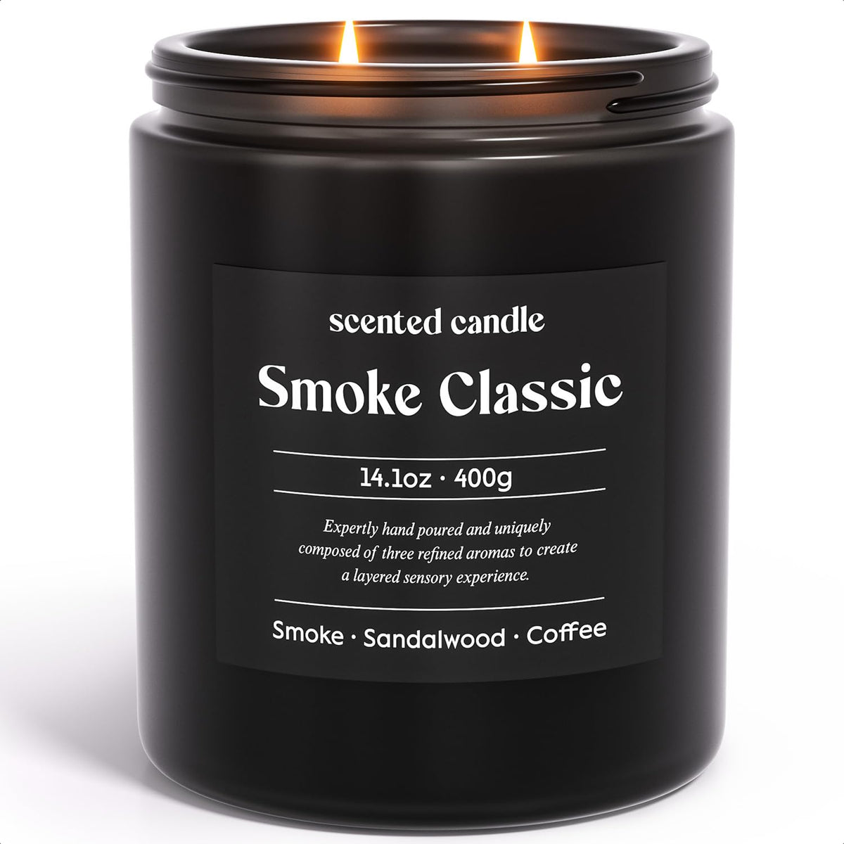 CHILLFLAME Bougie fumée pour homme apportant une ambiance chaleureuse