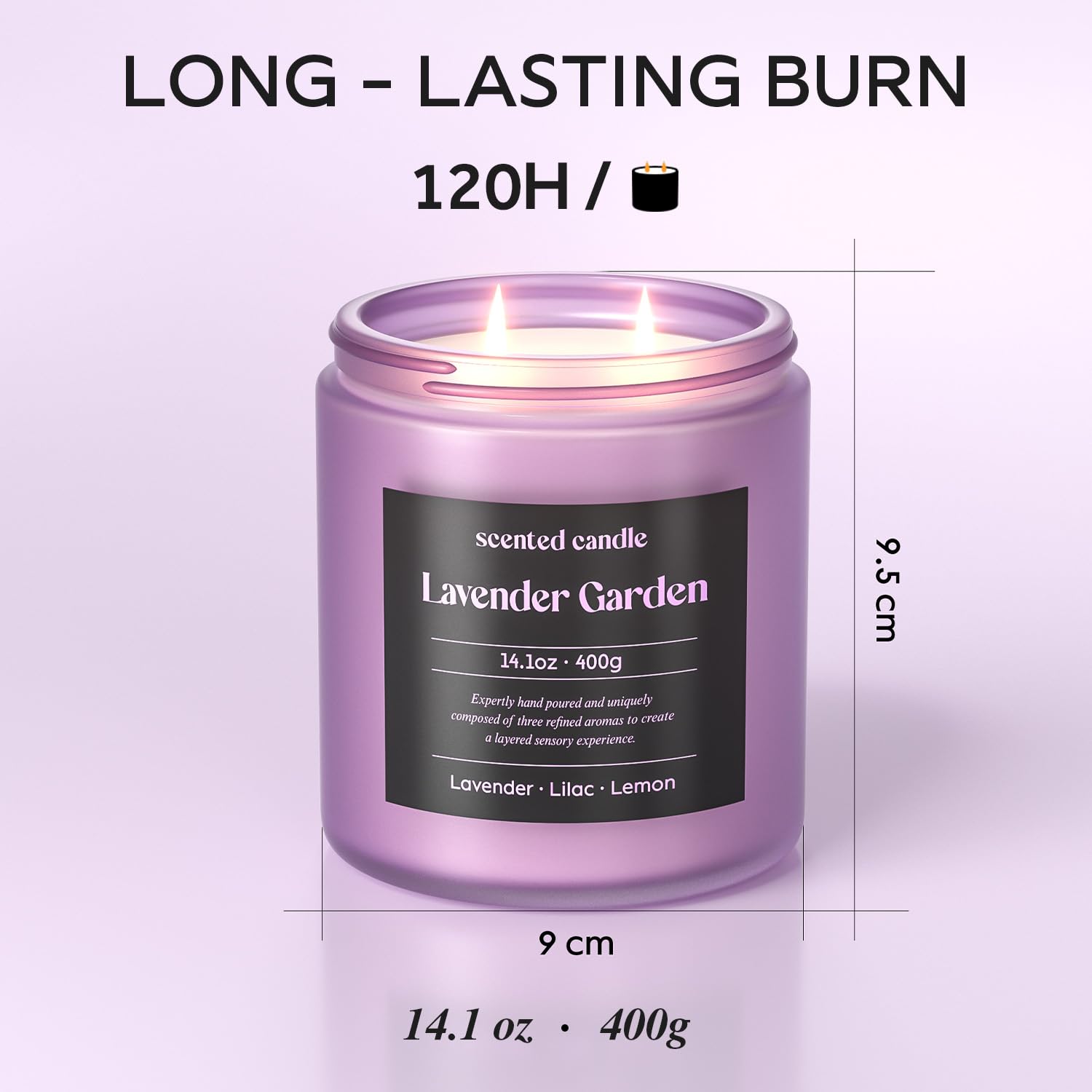CHILLFLAME Lavande: note personnelle incluse pour cadeau.