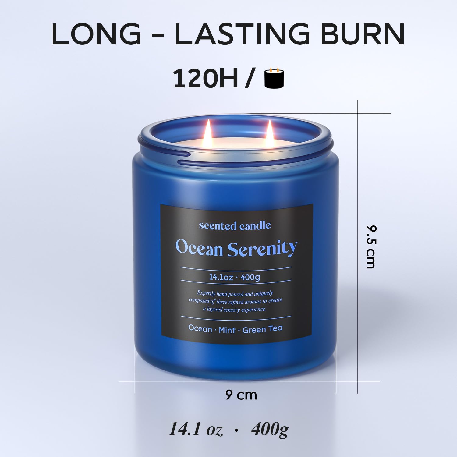 bougie CHILLFLAME thé-vert-pur: crée une ambiance calme et propre.