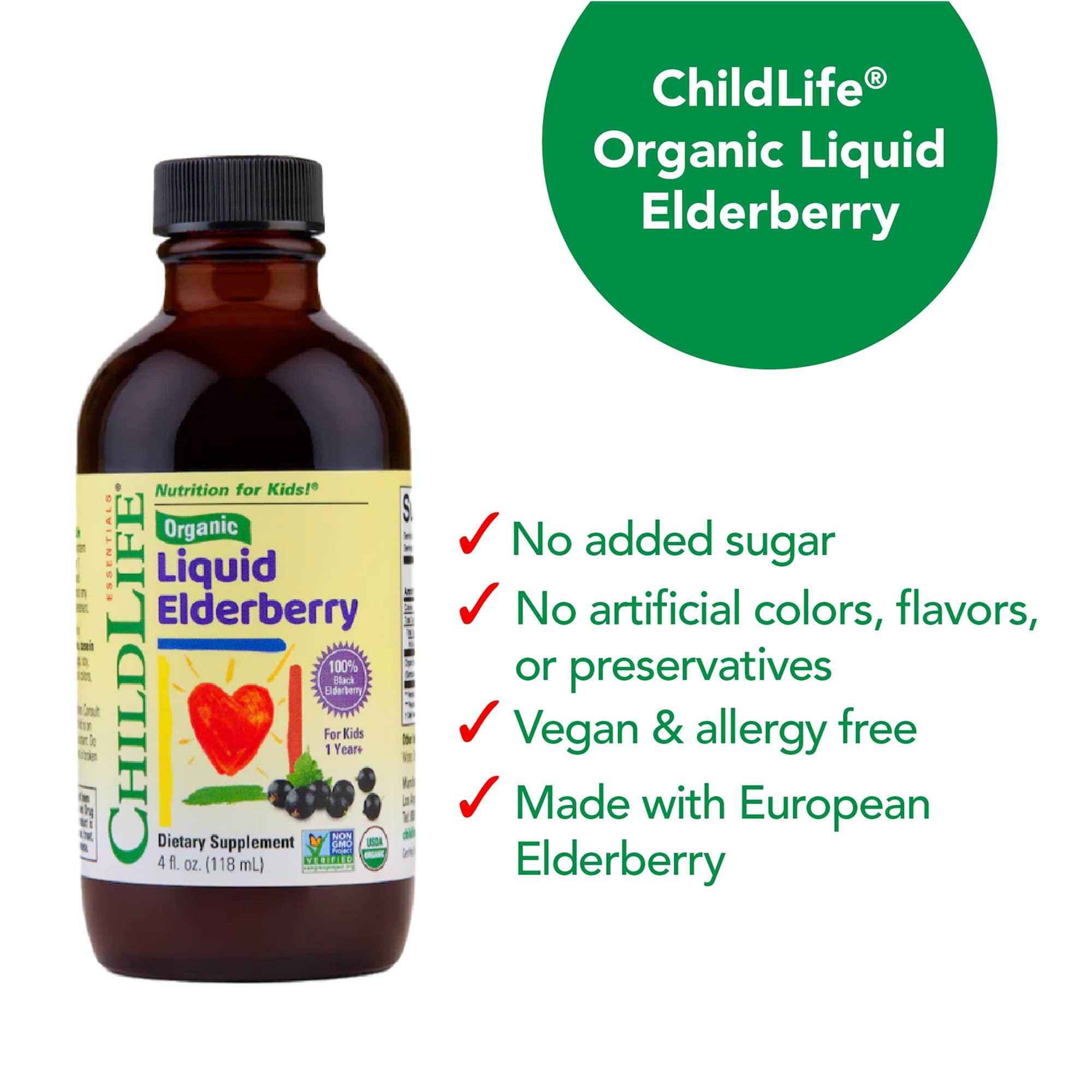 CHILDLIFE ESSENTIALS Certifications Bio Non-GMO — label qualité et traçabilité