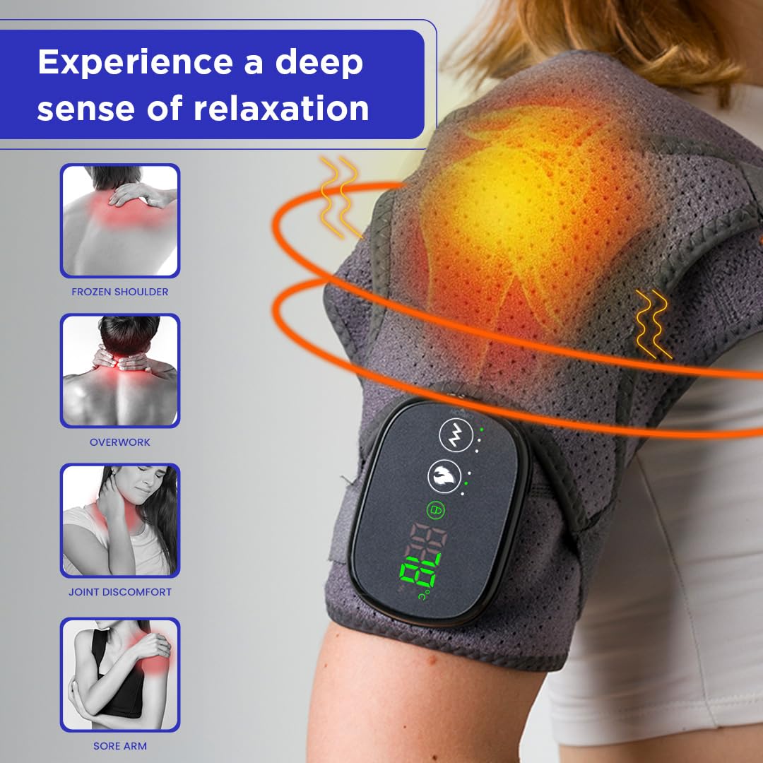 CHILLORA affichage LED intuitif, sélection rapide des réglages chaleur et massage.