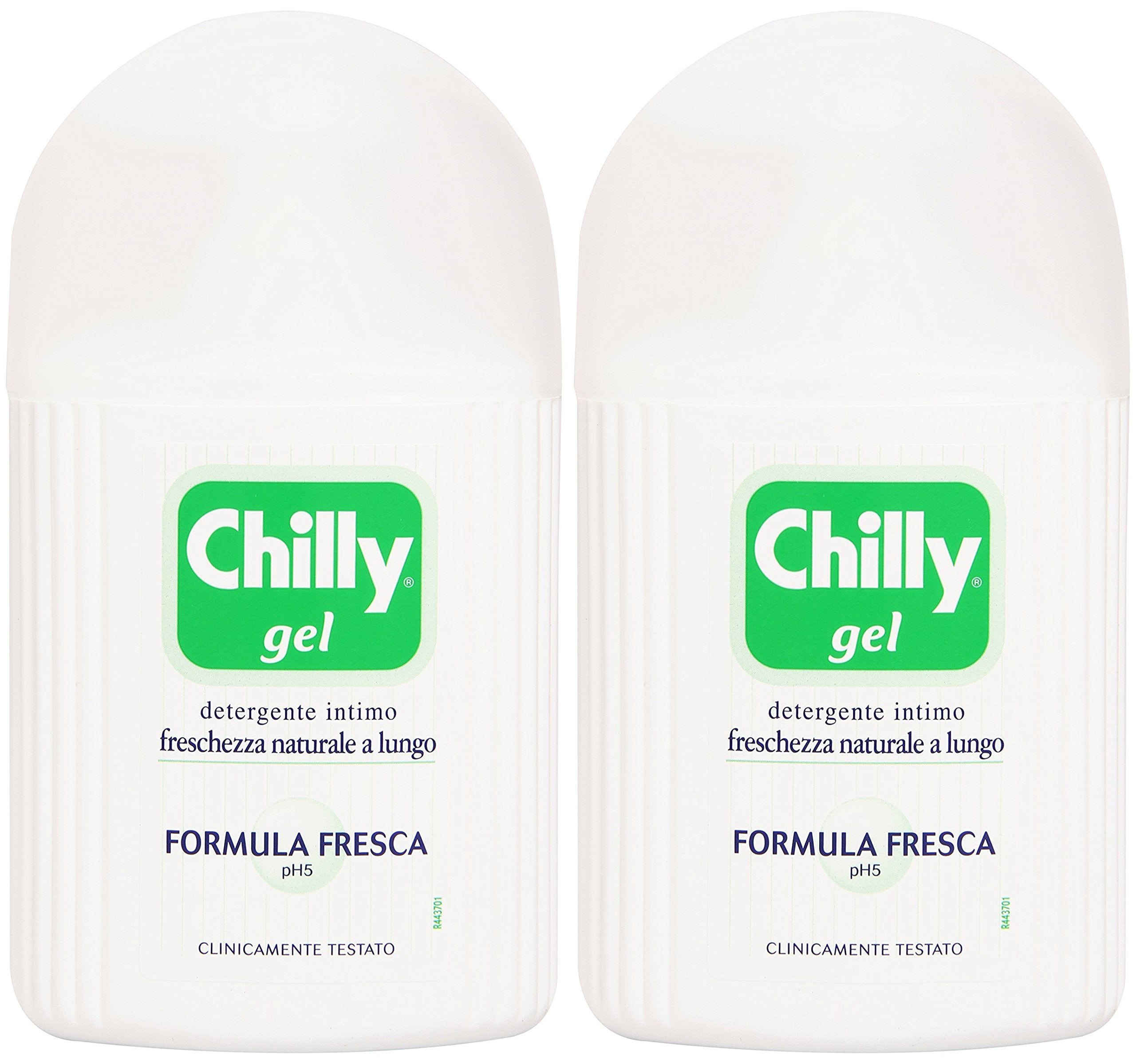 Chilly Gel intime, bouteille 200 ml, fraîcheur durable grâce au menthol naturel.