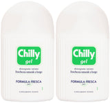 Chilly Gel intime, bouteille 200 ml, fraîcheur durable grâce au menthol naturel.