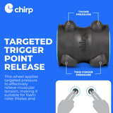 Chirp Wheel XR massage le corps entier à domicile pour la récupération.