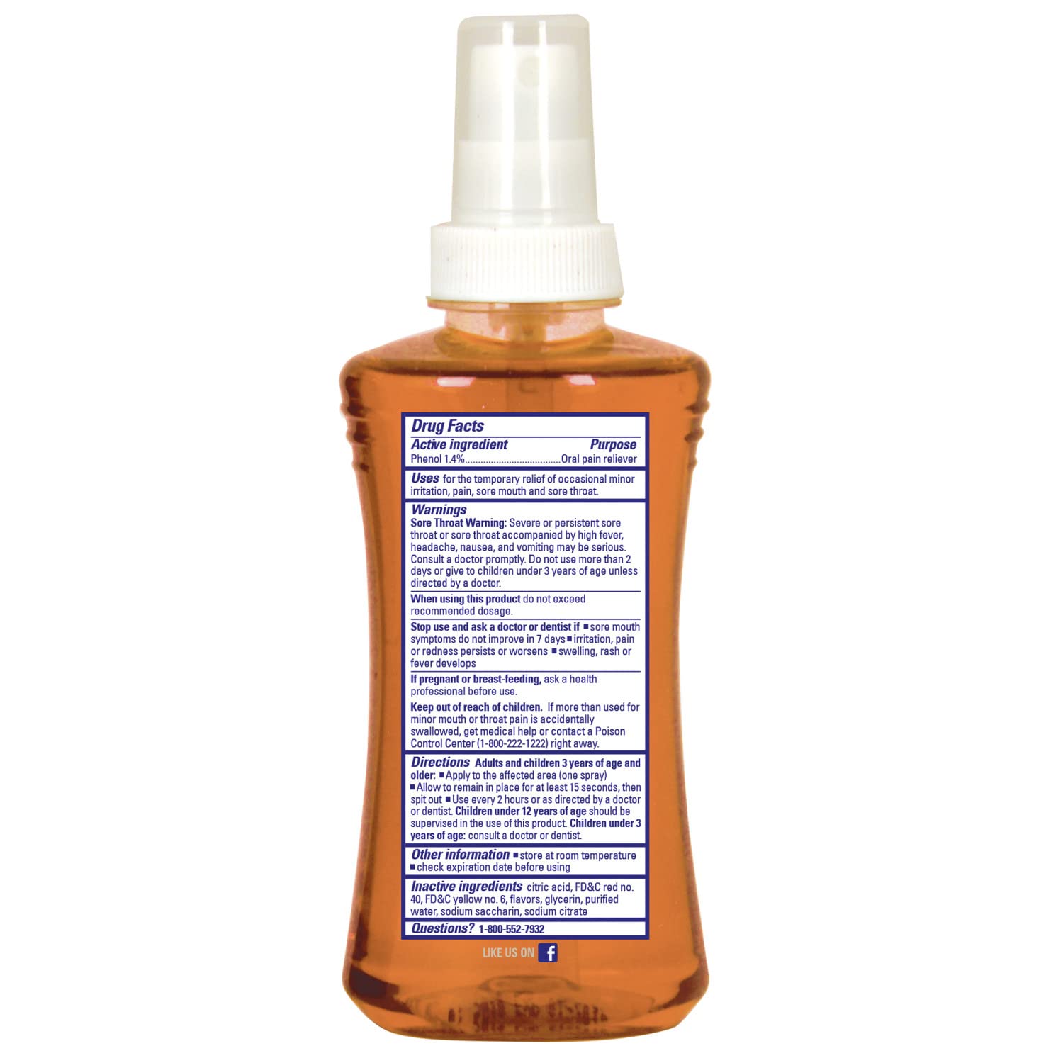 Application facile du spray pour gorge Chloraseptic