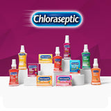 Chloraseptic pulvérisateur gorge, usage rapide et discret.