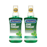 Chloraseptic spray-bouteille menthe, soulagement rapide ciblé pour la gorge.