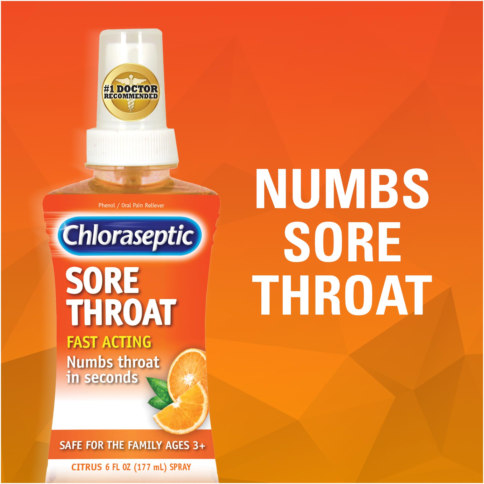 Chloraseptic spray citron adapté aux enfants à partir de 3 ans