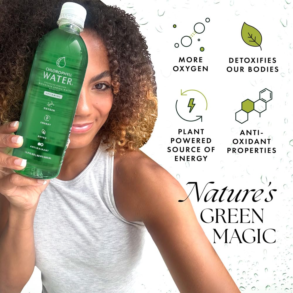 Chlorophyll Water extrait d'alfalfa et chlorophylle.