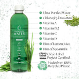 Chlorophyll Water citron et menthe rafraîchissants.