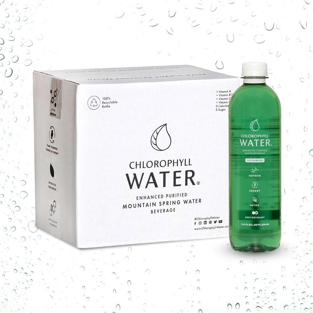 Chlorophyll Water rituel hydratant quotidien et bien-être.