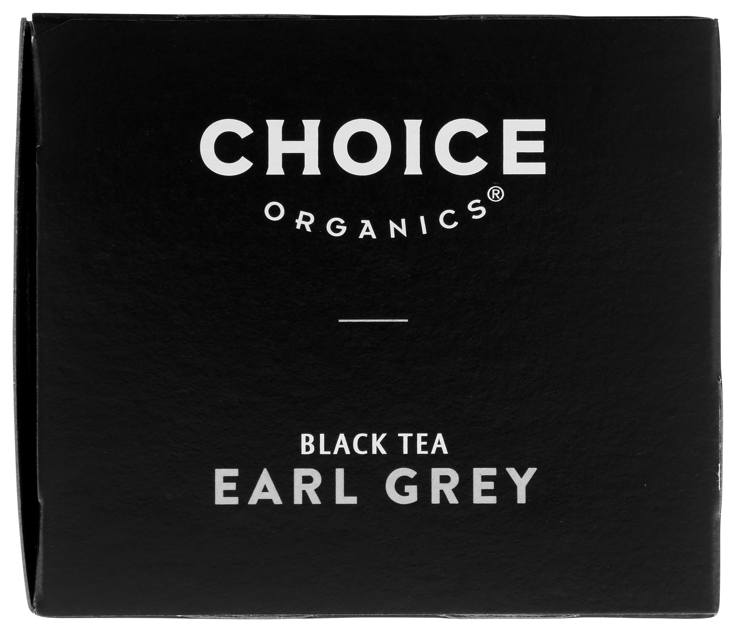 Choice Organic Teas noir bergamote, arôme d'agrumes et infusion raffinée.