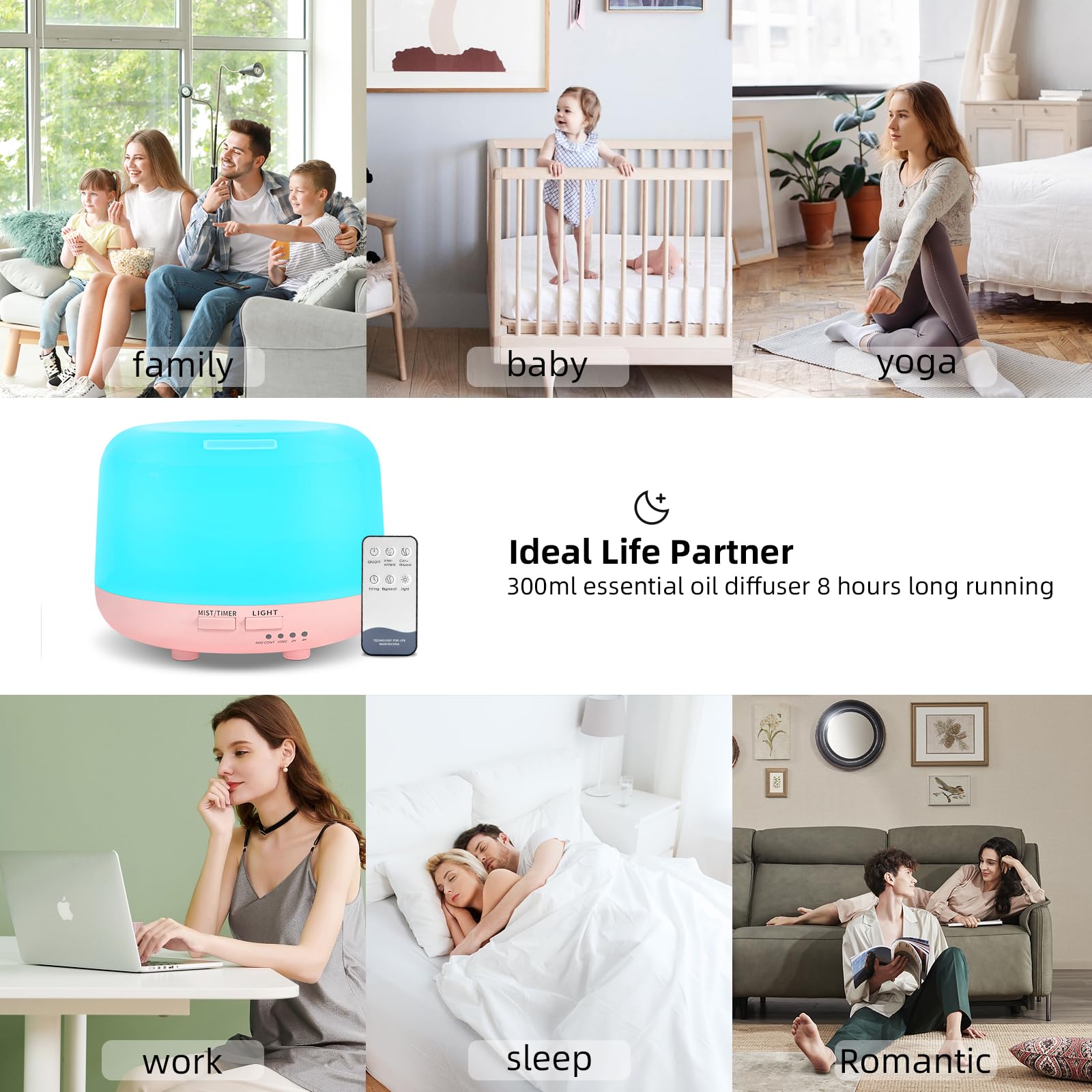 Diffuseur CHOUWEEK compact idéal pour bureau ou espace restreint.