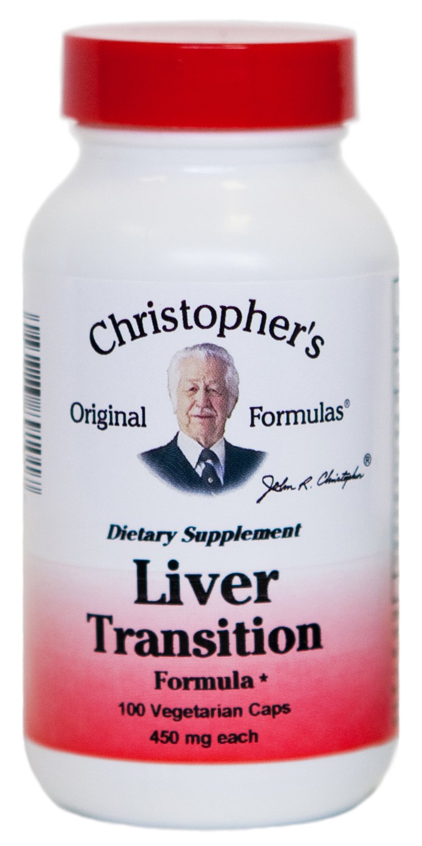 Christopher's Formule Transition Foie - bouteille sur fond clair, soutien potentiel du foie.