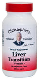 Christopher's Formule Transition Foie - bouteille sur fond clair, soutien potentiel du foie.