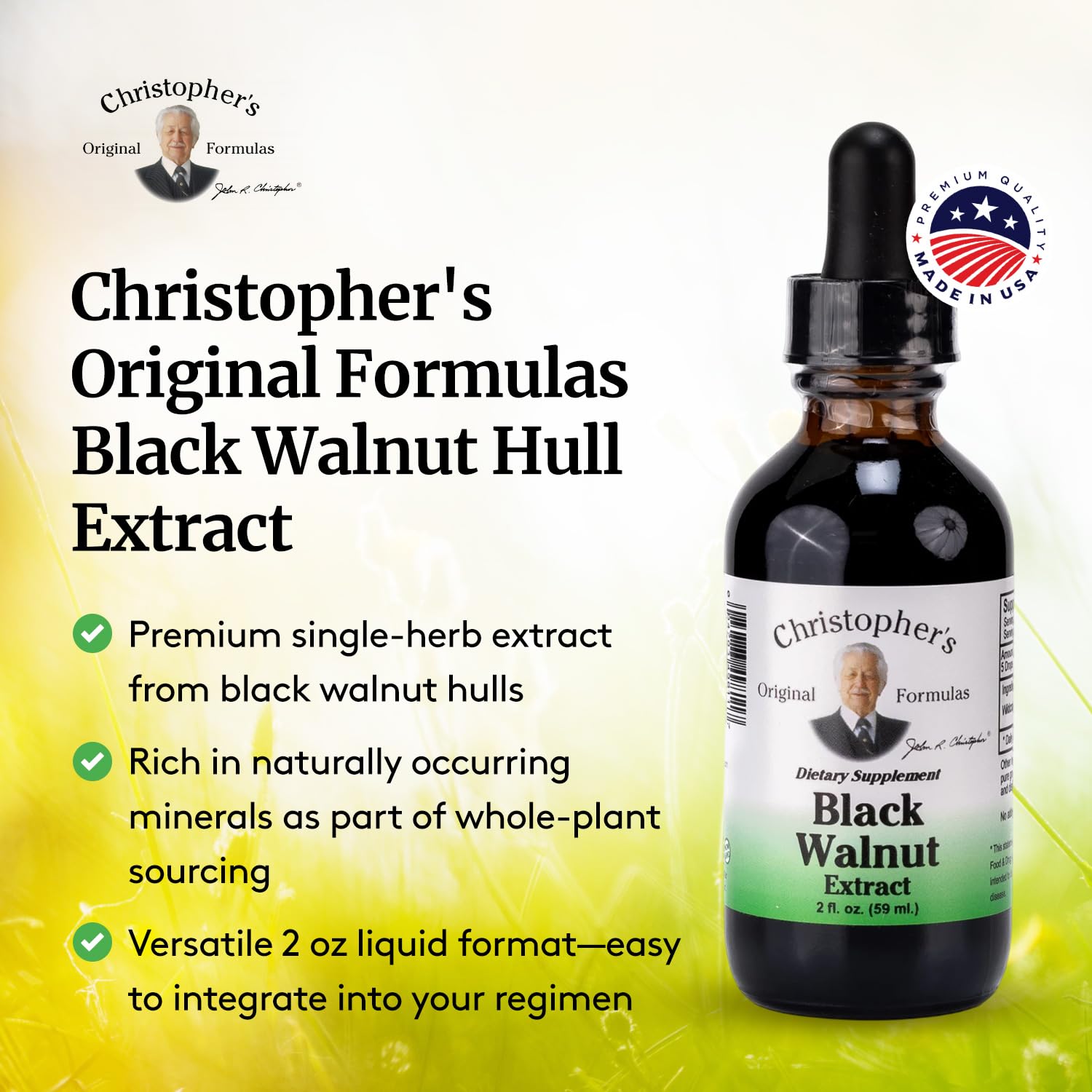 Extrait liquide Christopher's Original Formulas – flacon 2 oz pour dosage précis et polyvalent