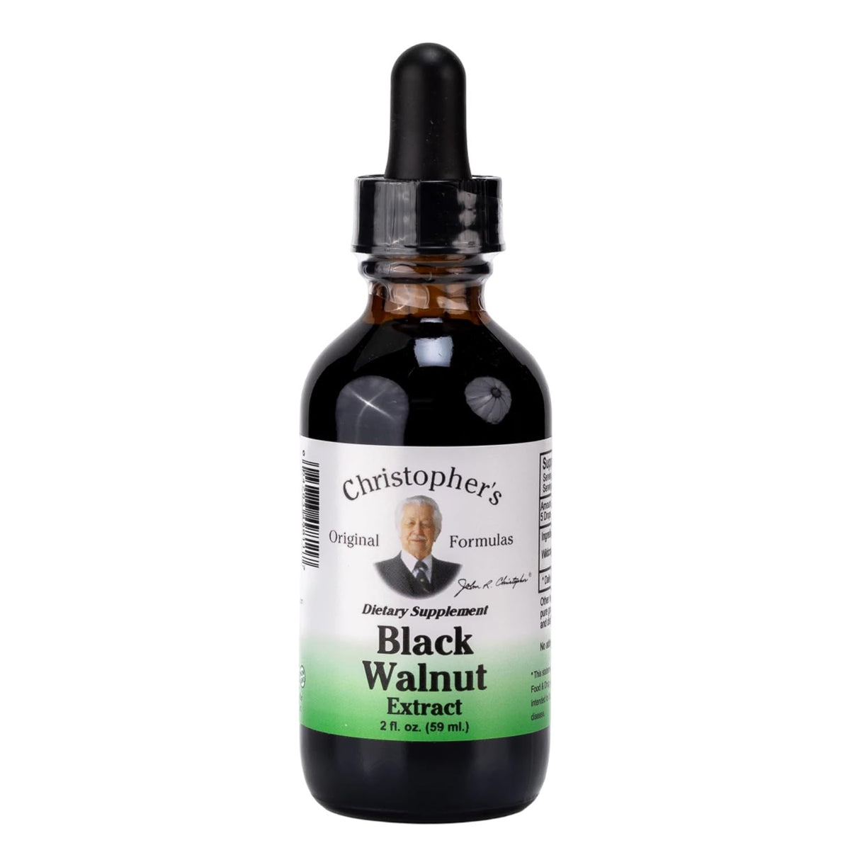 Extrait de noix noire Christopher's Original Formulas – flacon pratique pour dosage précis et soutien potentiel