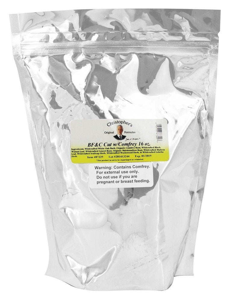 Christophers Original Formulas BF&C Cut avec Consoude, bouteille pratique de 453 g pour l'usage quotidien.