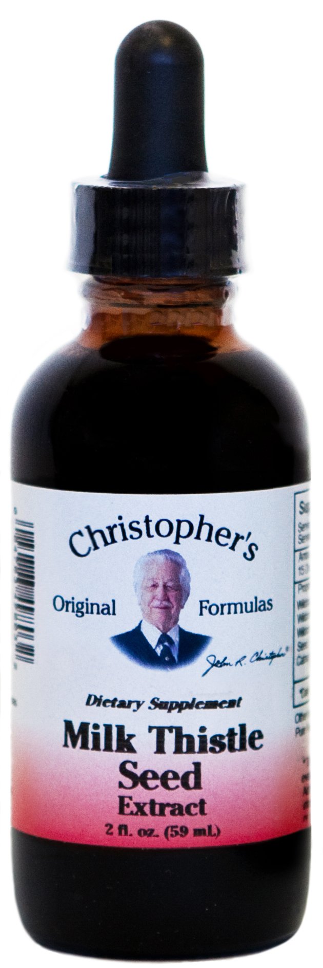 Bouteille Chardon-Marie Christopher's Original Formulas de 59 ml prête à l'usage quotidien.