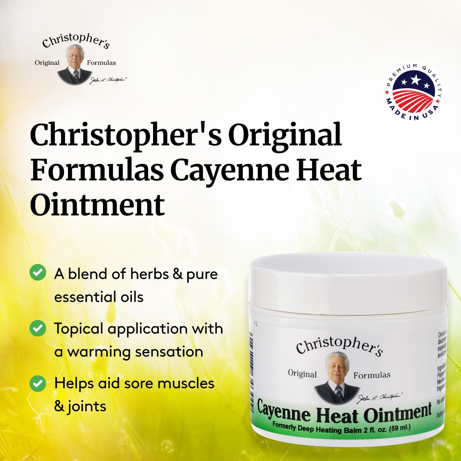 Fabrication américaine et ingrédients naturels, sûr pour votre routine par Christopher's Original Formulas.