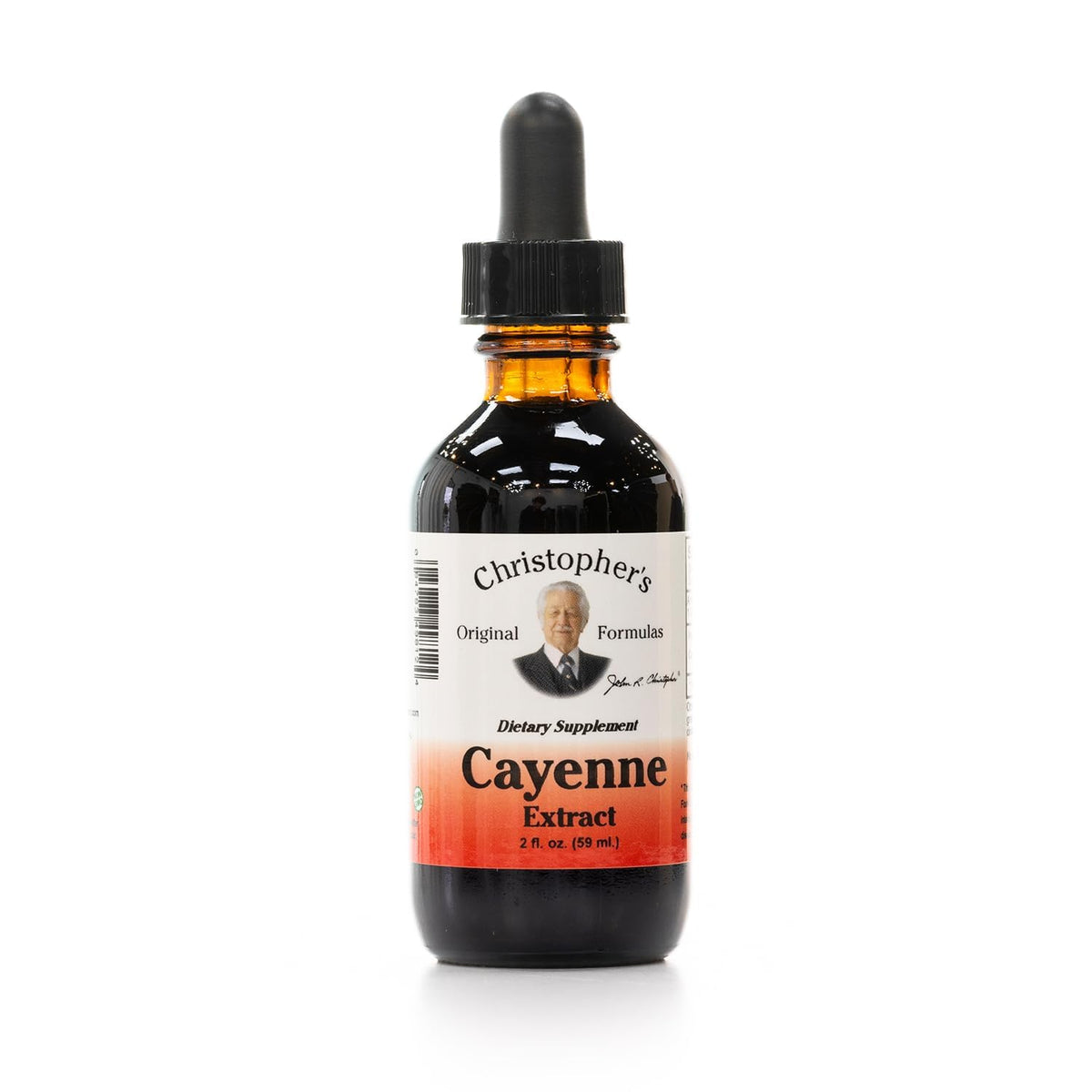 Extrait Cayenne Christopher's Original Formulas, bouteille 2 oz, pratique au quotidien.