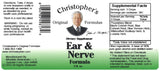 Fabrication américaine de l'Extrait Oreille et Nerfs par Christopher's Original Formulas, qualité garantie.