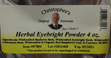 Eyebright de Christopher's Original Formulas en poudre prête à l'usage pour le confort oculaire.