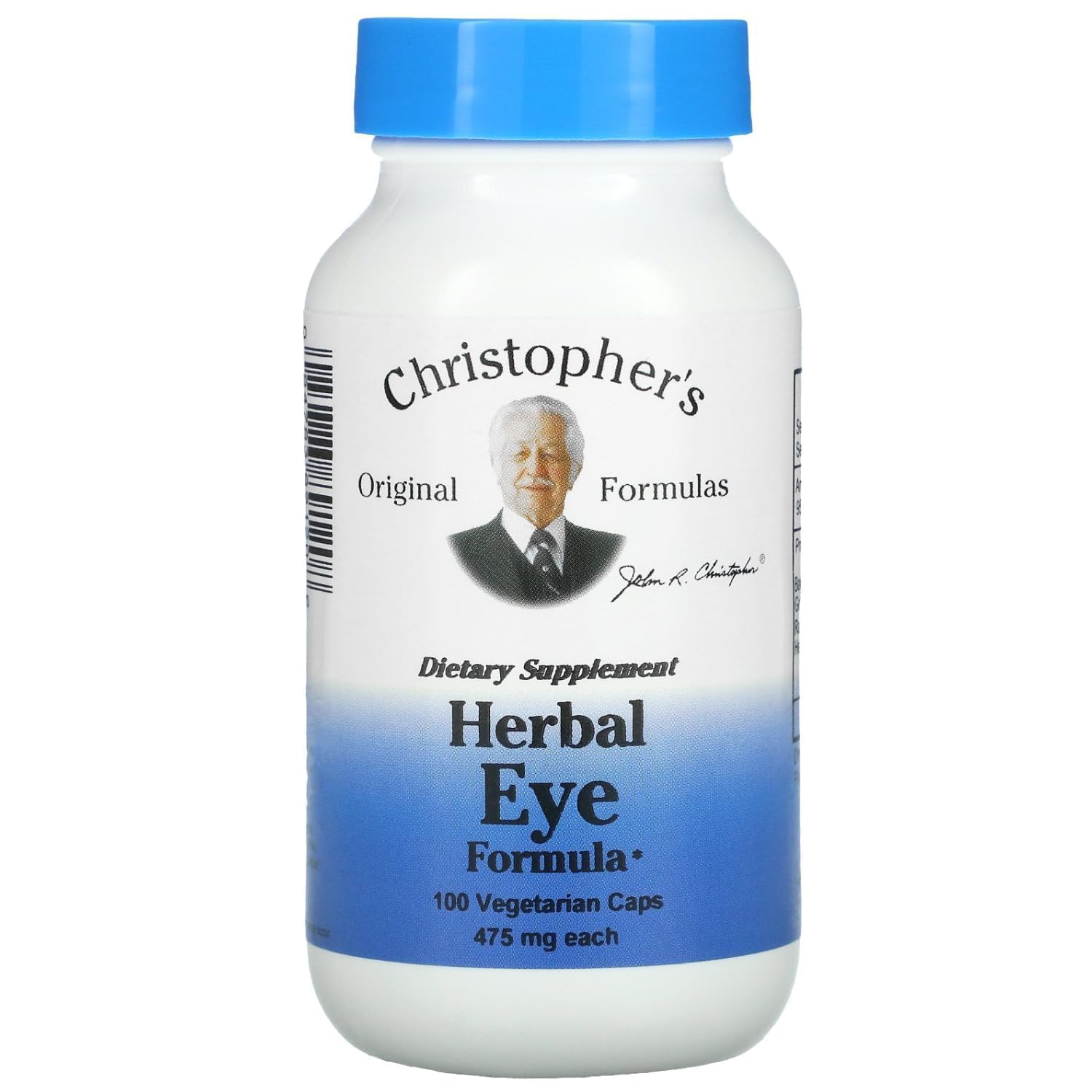 Bouteille Christopher's Original Formulas Formule Oculaire, soutien oculaire naturel au quotidien.