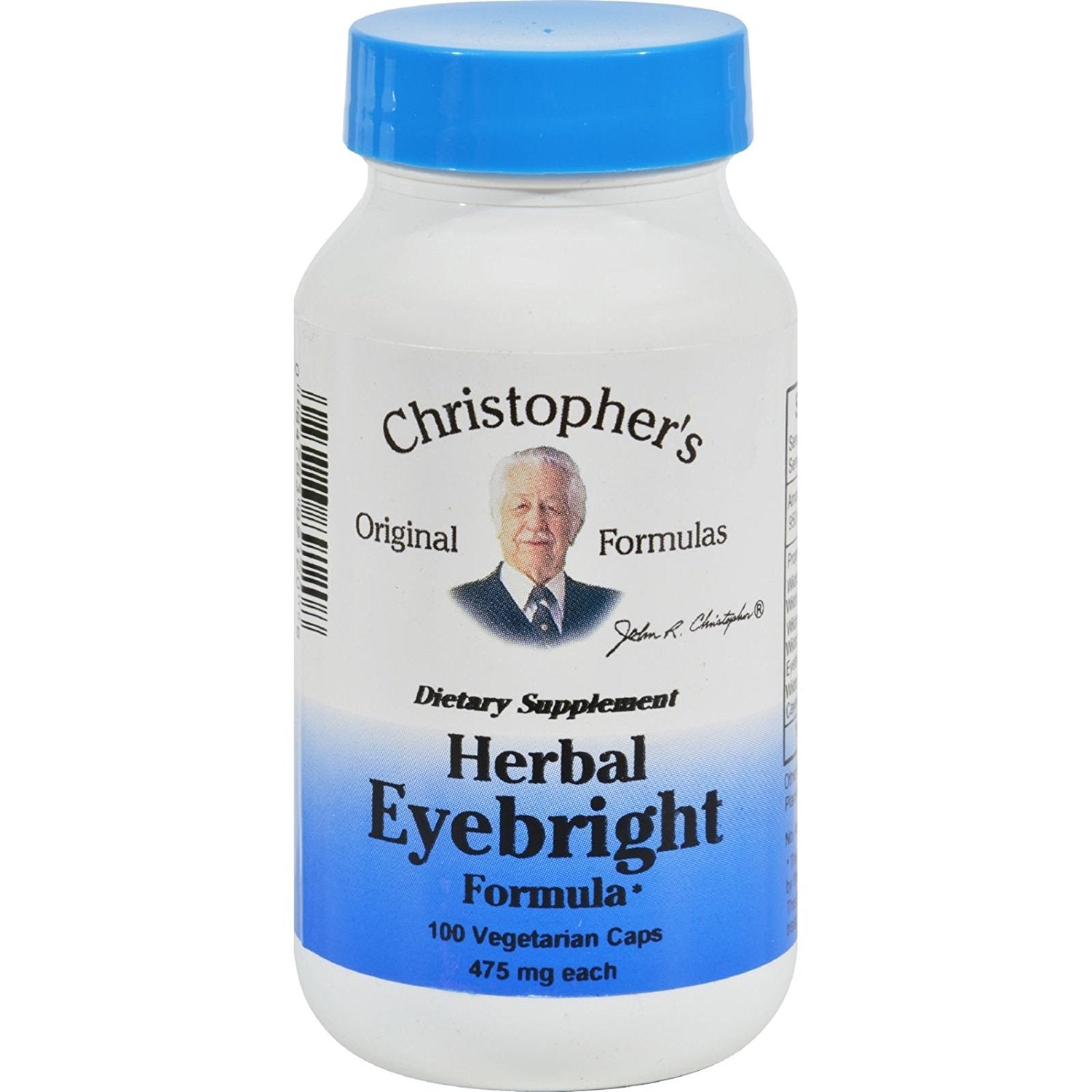 Formule oculaire à base de plantes Christopher's Original Formulas, bouteille, soutien naturel des yeux