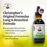 Christopher's Original Formulas Lung et Bronches — format portable pour voyages et utilisation nomade.