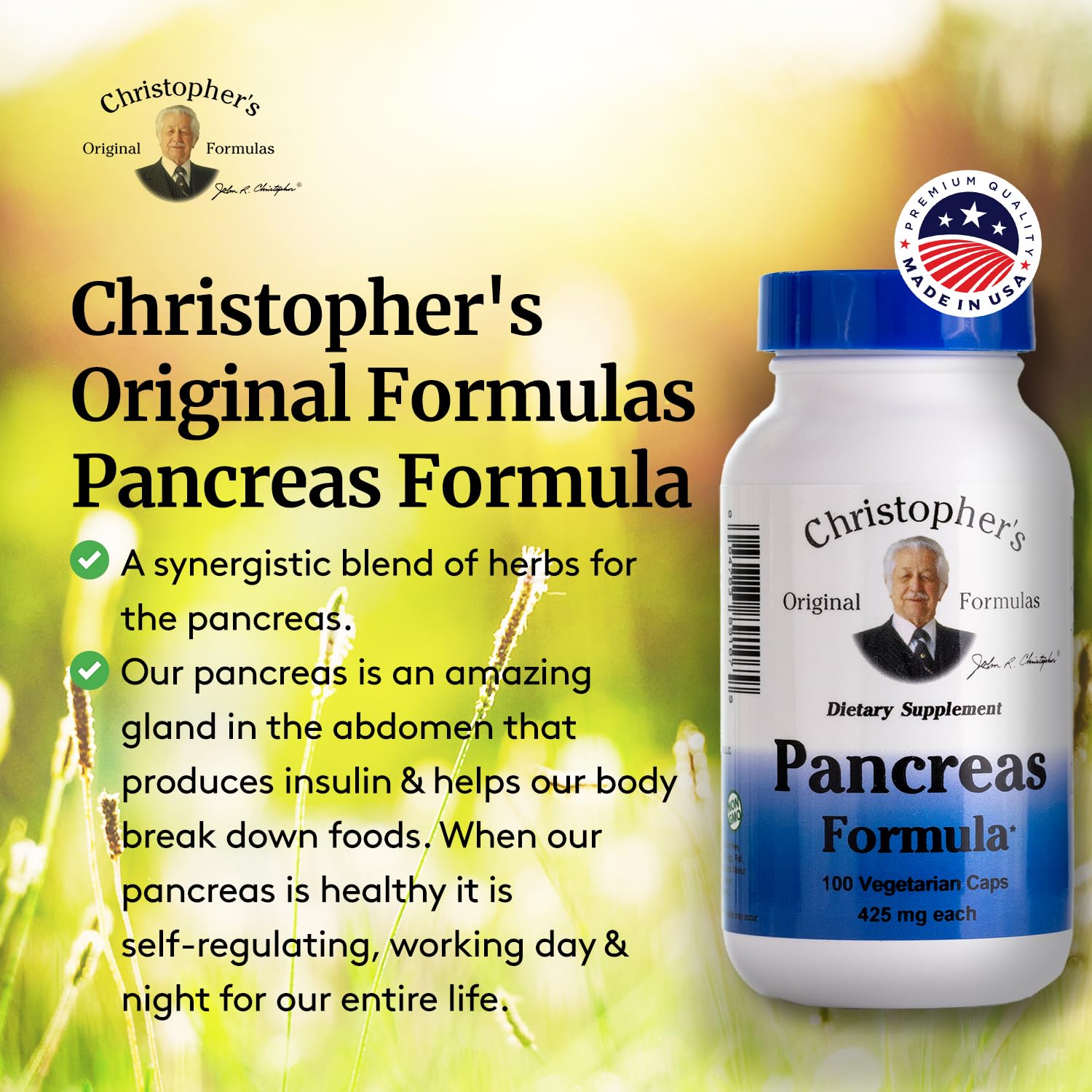 Emballage soigné de Pancréas Formule, solution naturelle pour le pancréas.