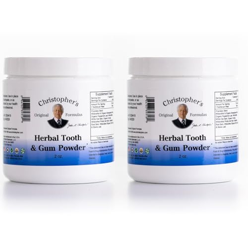 Poudre dentaire botanique Christopher's Original Formulas pour gencives saines