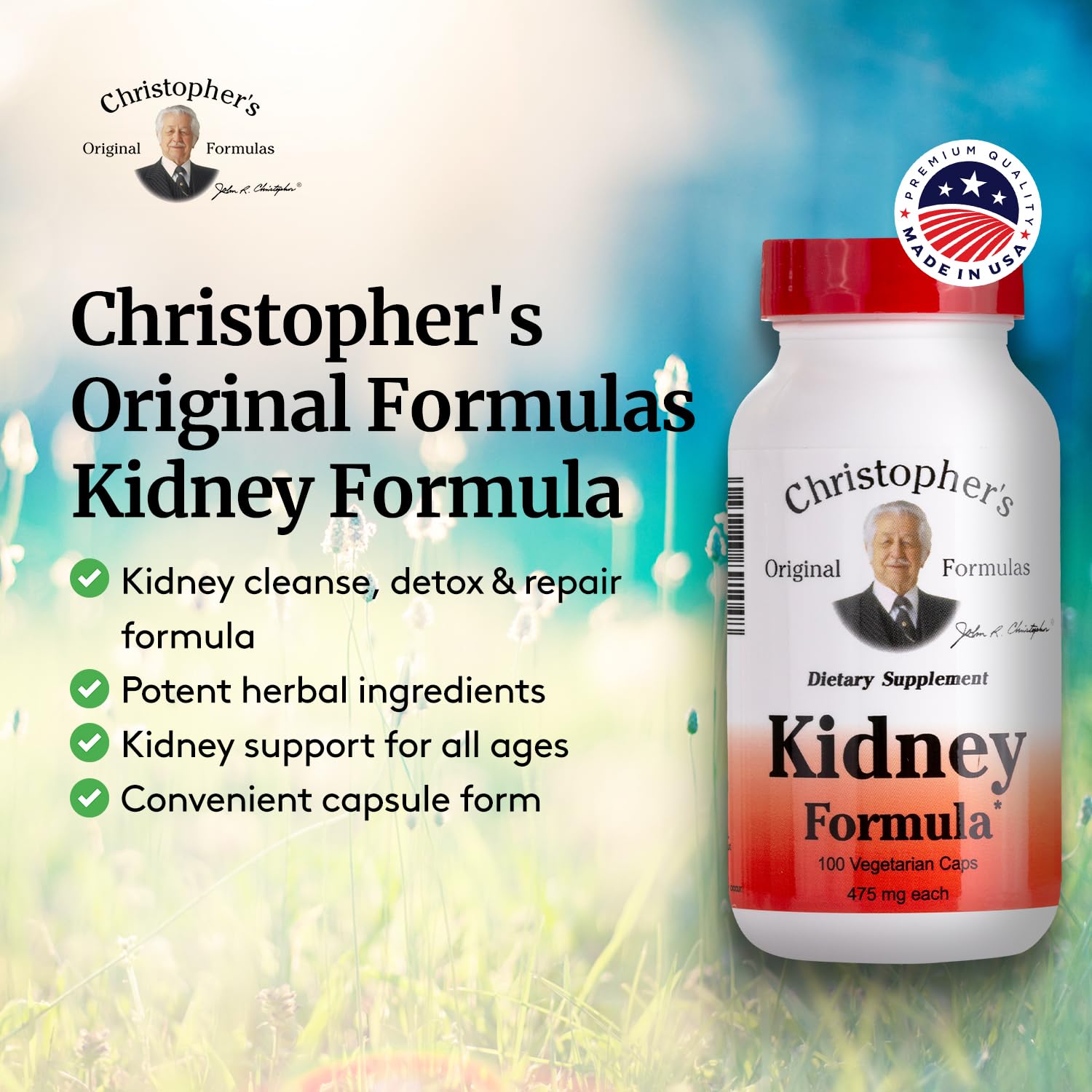 Christopher's Original Formulas rein etiquette d'emballage pratique et fiable