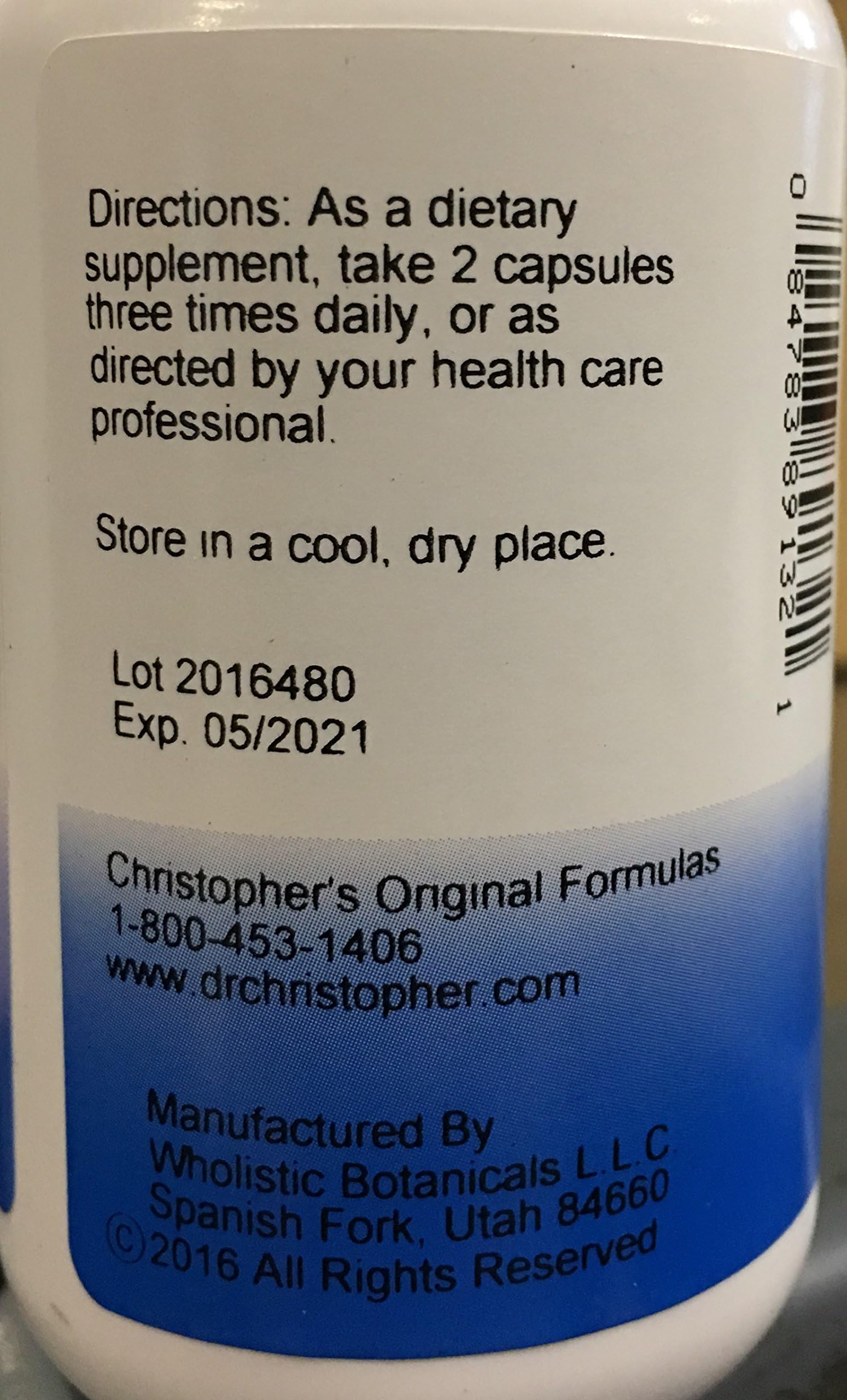 Christopher's Original Formulas ingrédients à base d'herbes pour soutenir le métabolisme