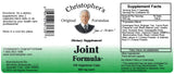 Conditionnement en gélules – emballage américain de Christopher's Original Formulas Joint Formula.
