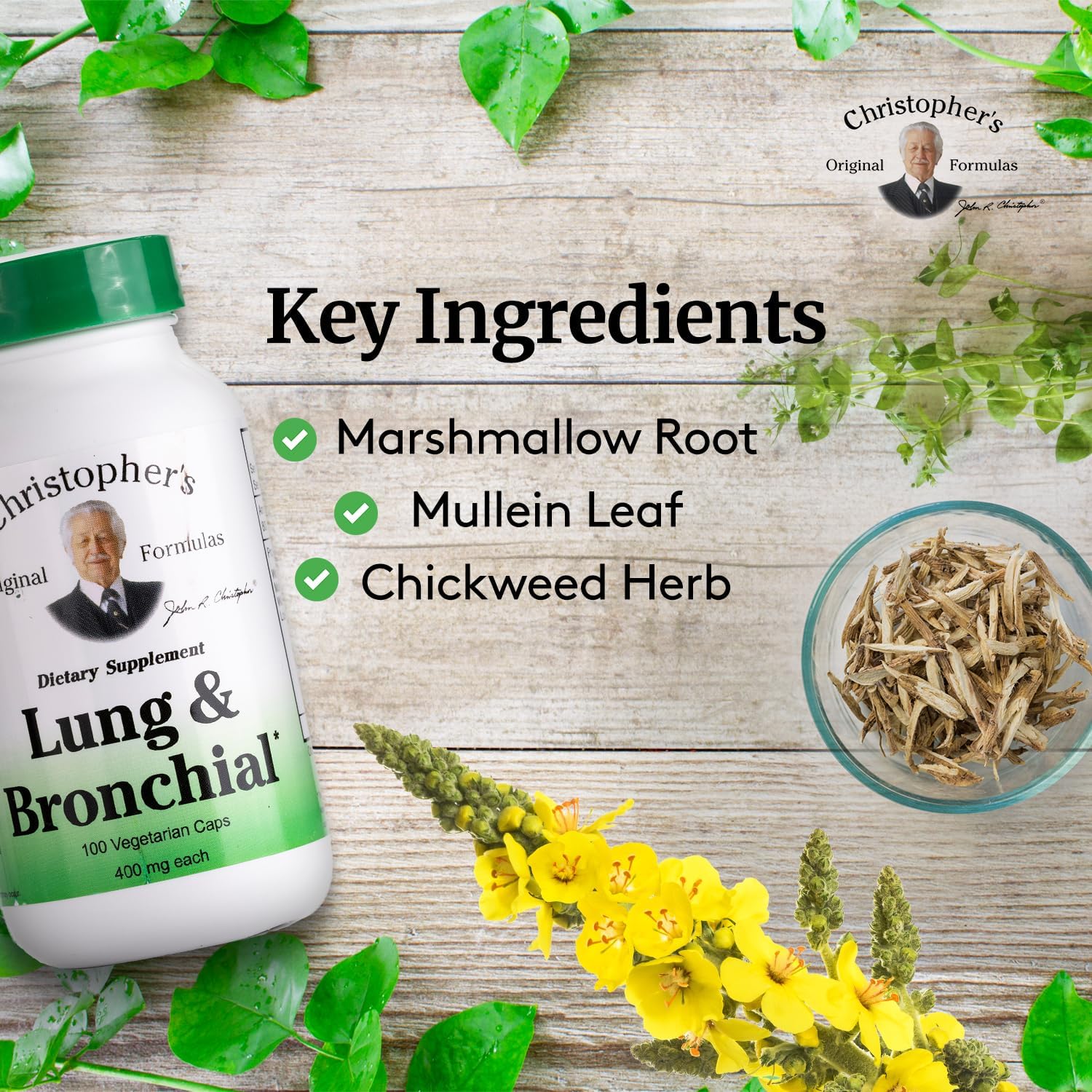 Christopher's Original Formulas, prise quotidienne de capsules, utilisation facile.